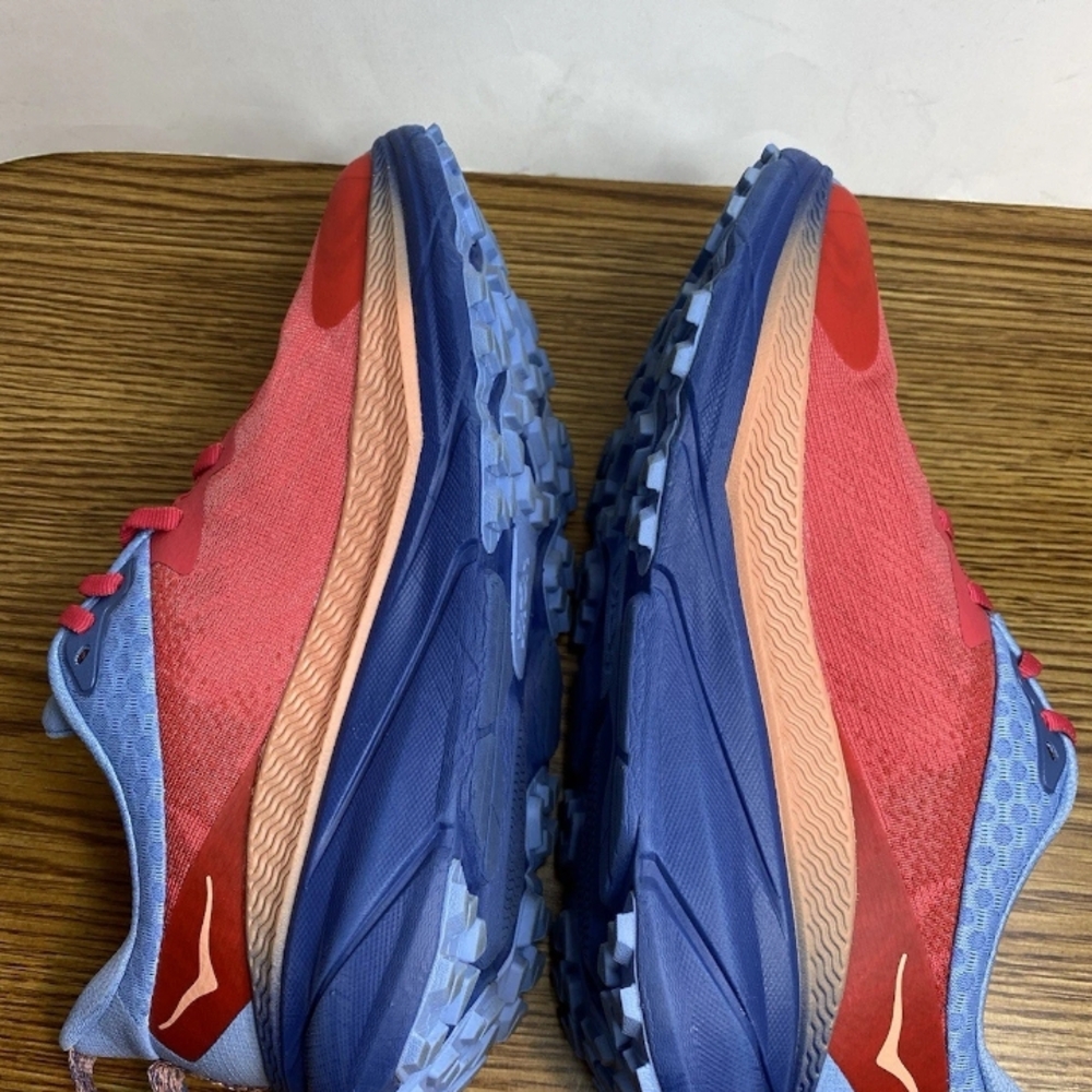 Hoka Women's Red and Light Blue Athletic Shoes - Picture 11 of 15